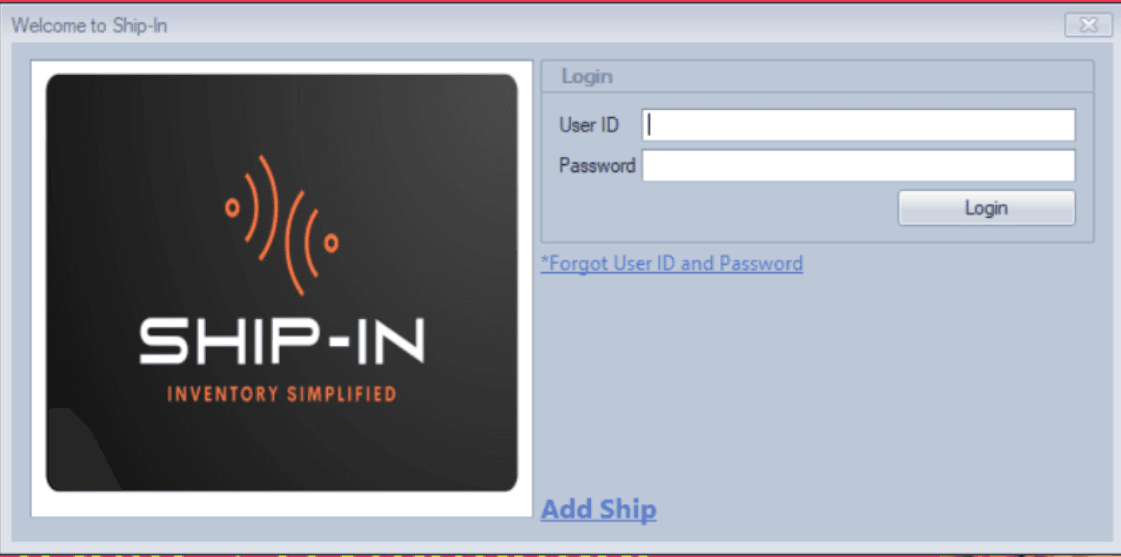 Add Ship Screen